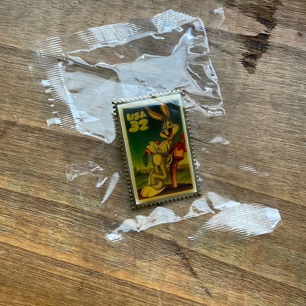 Bugs Bunny USPS Postage Stamp Enamel Pin